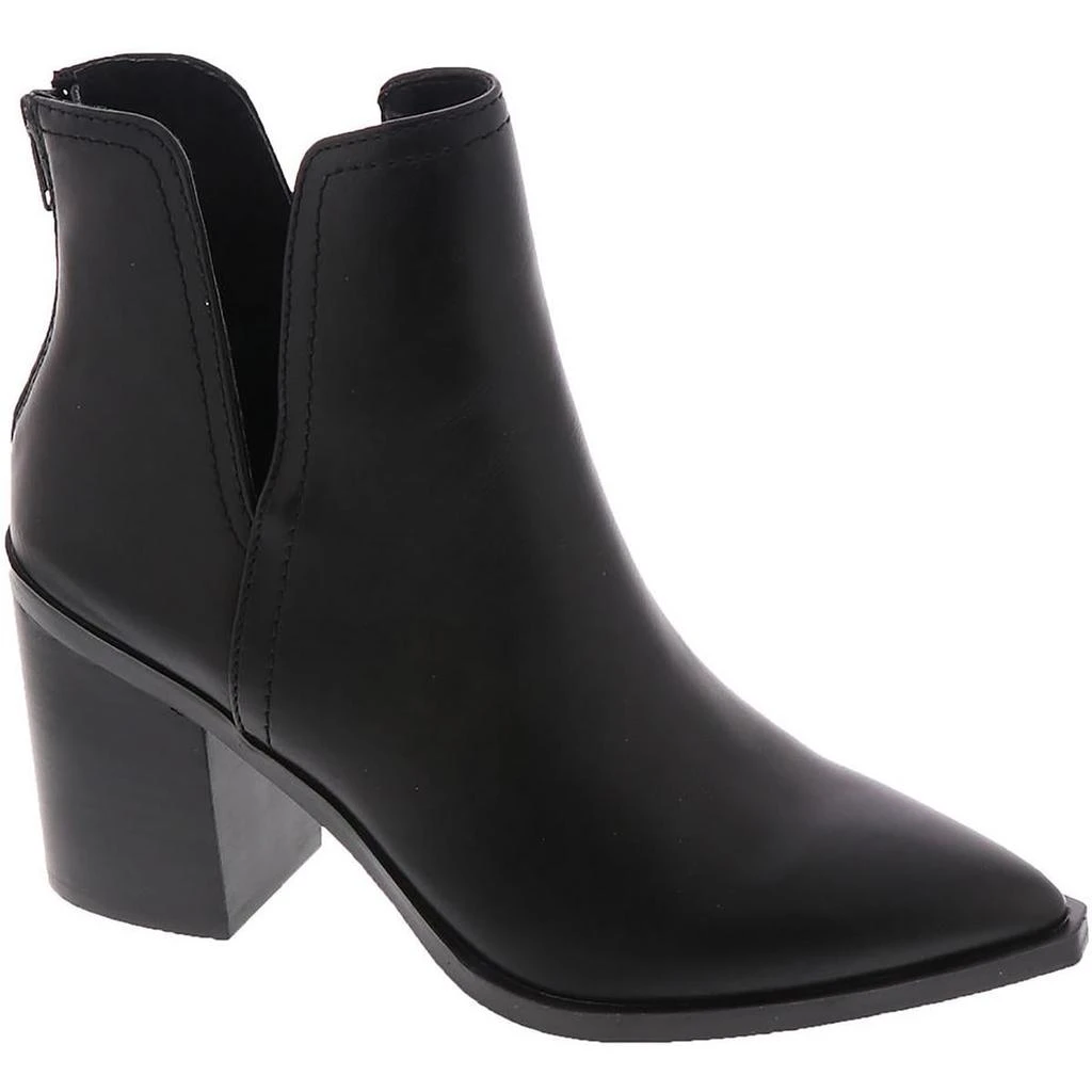 Steve Madden Novita Womens Pointed Toe Block Heel Ankle Boots 1