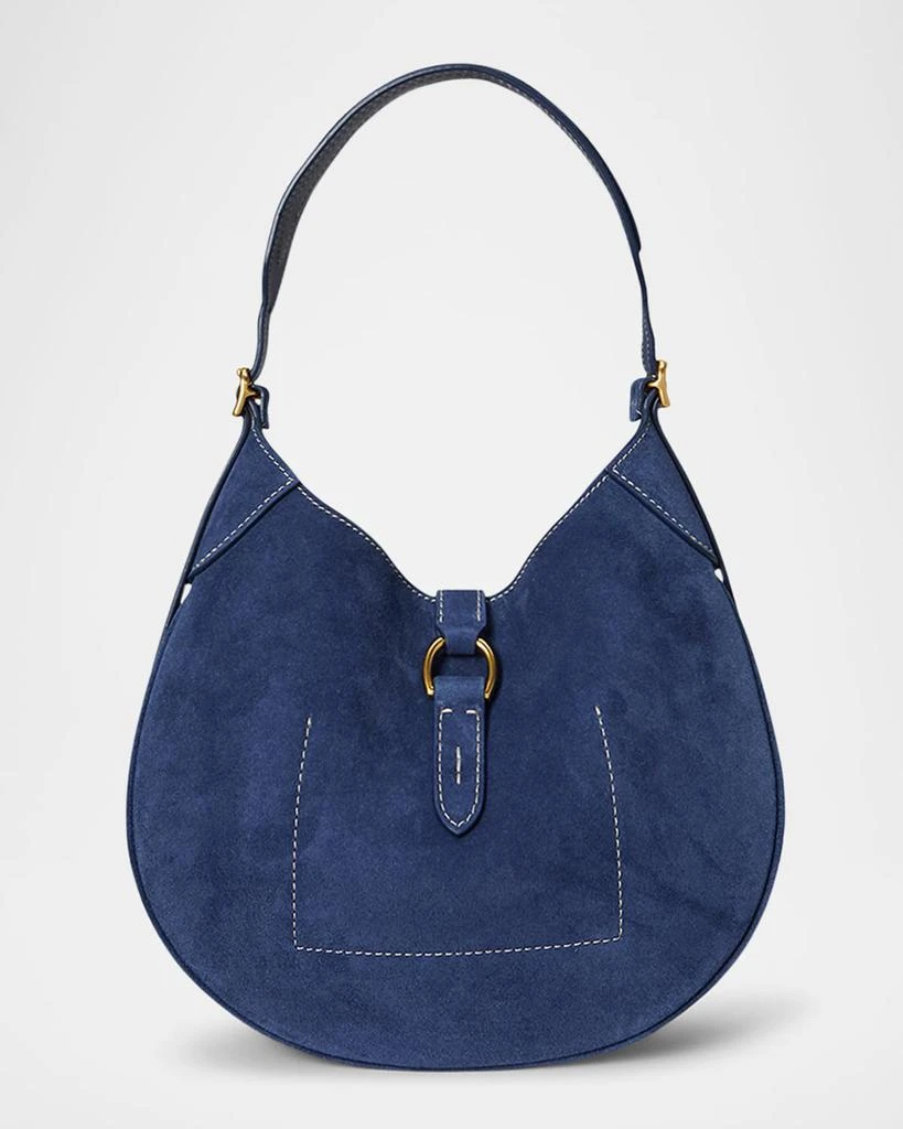 Ralph Lauren Polo ID Small Suede Shoulder Bag 2