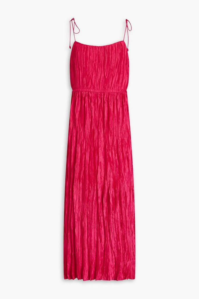 Ulla Johnson Orla plissé-satin midi dress 1