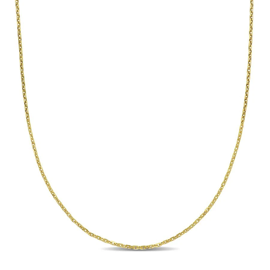 Amour 1.2mm Diamond-cut Cable Chain Necklace In 14K Yellow Gold - 18 In 1