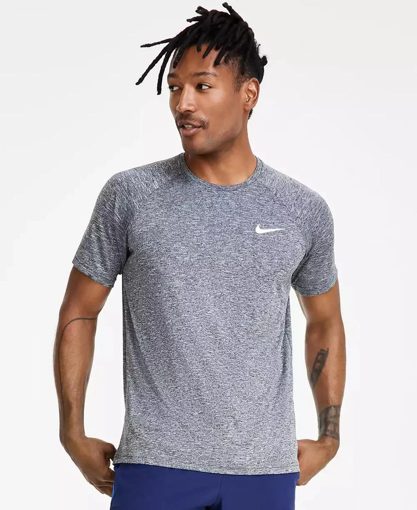 NIKE Men's Hydroguard Dri-FIT Stretch UPF 40+ Heather Rash Guard 1