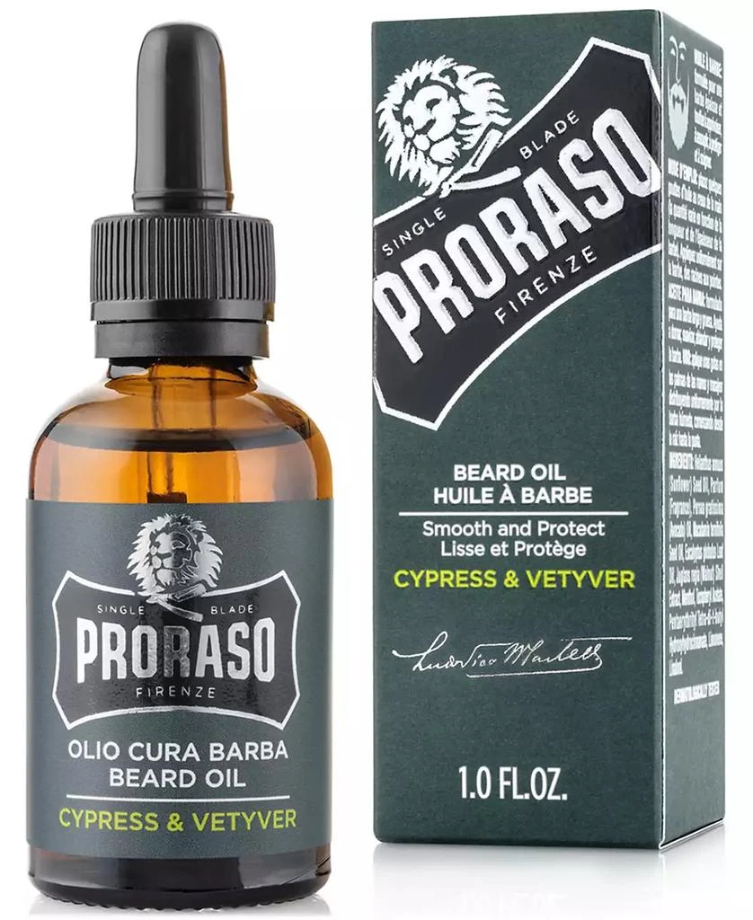 Proraso Beard Oil - Cypress & Vetyver Scent, 1 oz. 1