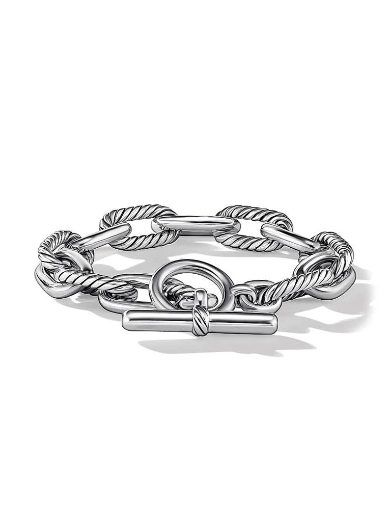 David Yurman DY Madison Sterling Silver Toggle Chain Bracelet