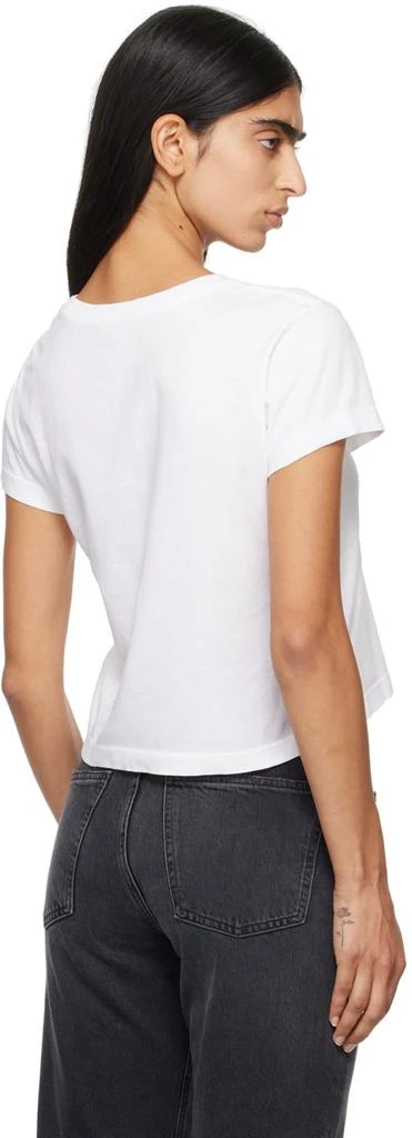 AGOLDE White Adine Shrunken T-shirt 3