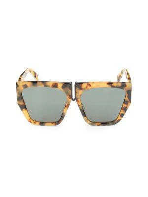 Karen Walker Double Trouble B 57MM Square Sunglasses 1