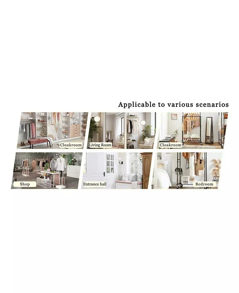 Streamdale Furniture Modern Silver
Gold Coat Rack - 72 Inch, Detachable Bracket 7