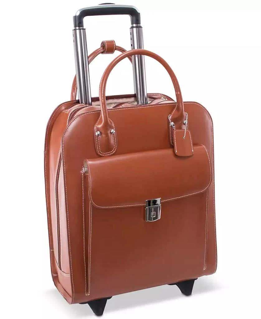 McKlein Uptown Leather Wheeled Laptop Briefcase 1