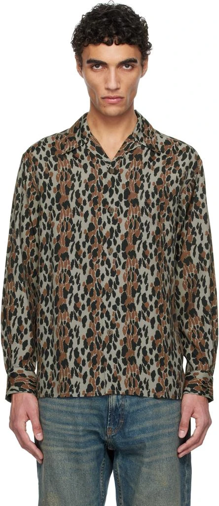 Wacko Maria Gray Leopard Shirt 1