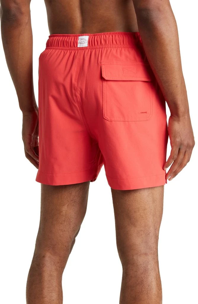 Brooks Brothers Solid Swim Trunks 2