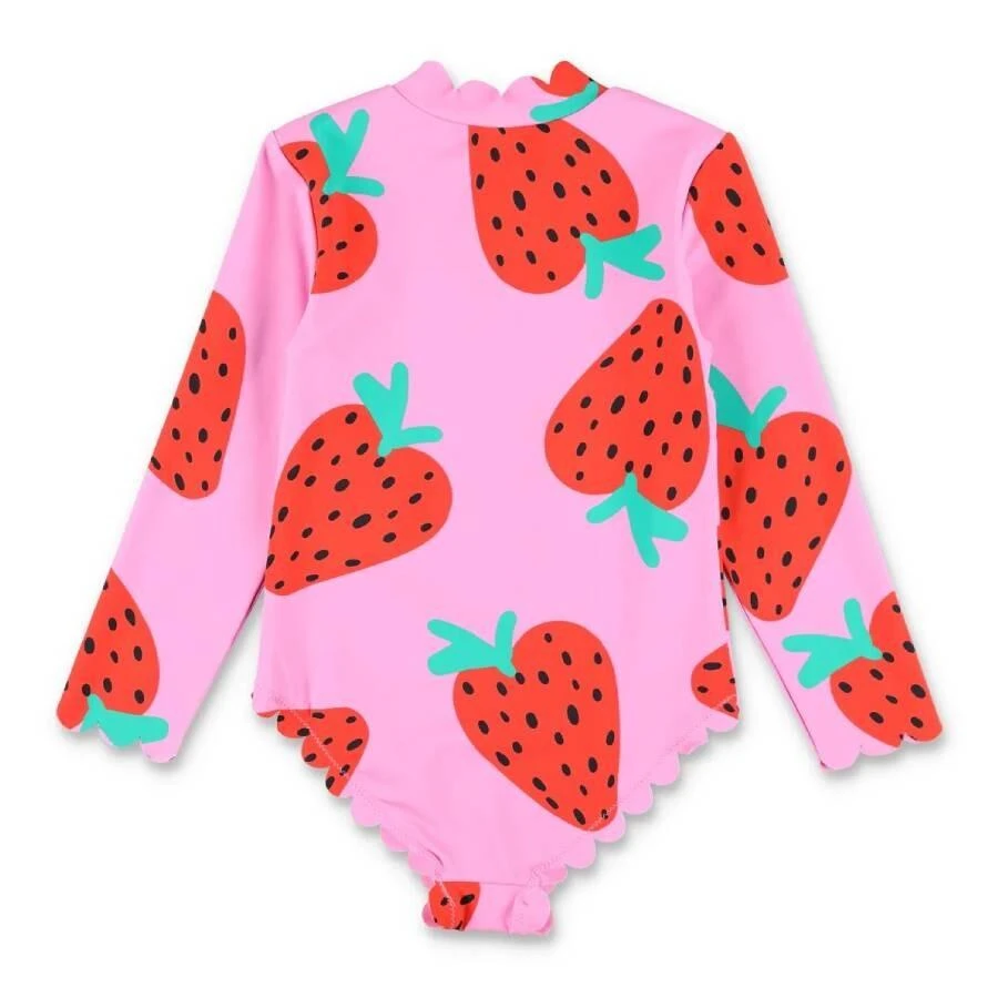 Stella McCartney Kids Strawberry Print Swimsuit 2