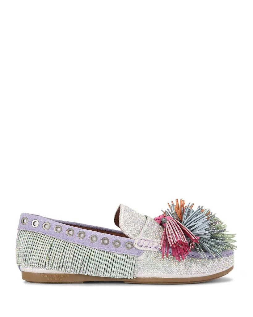 Kurt Geiger Women's Pom Pom Moccasin Loafer Flats 1