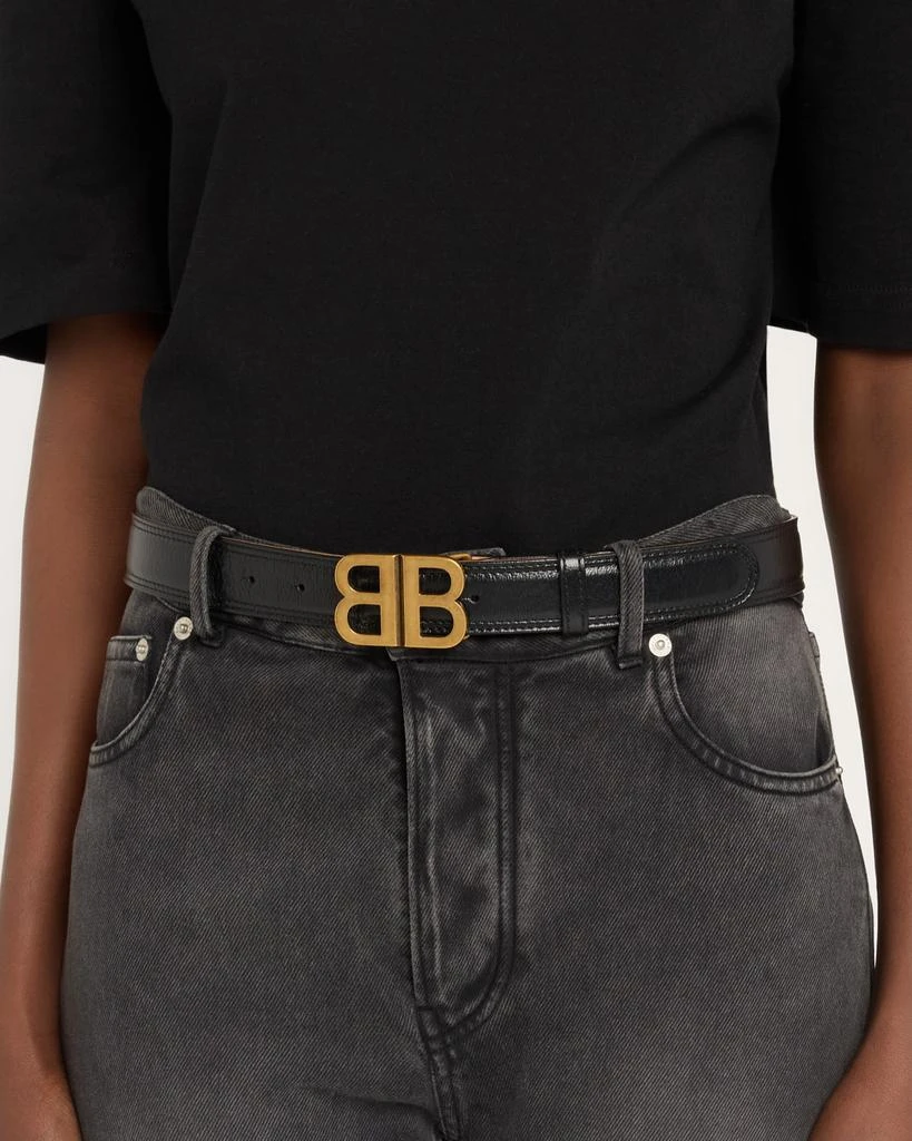Balenciaga BB Soft Leather Belt 2