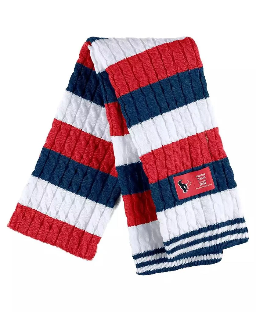 WEAR by Erin Andrews Women's Houston Texans Striped Scarf and Gloves Set 3