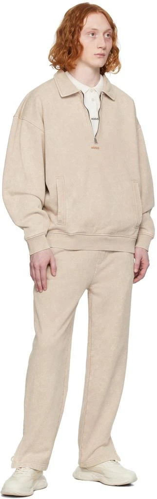 Hugo Beige Faded Sweatpants 4