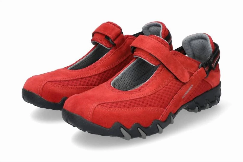 Mephisto Women's Niro Rugged Mary Jane Shoes In Chili Pepper Red 2