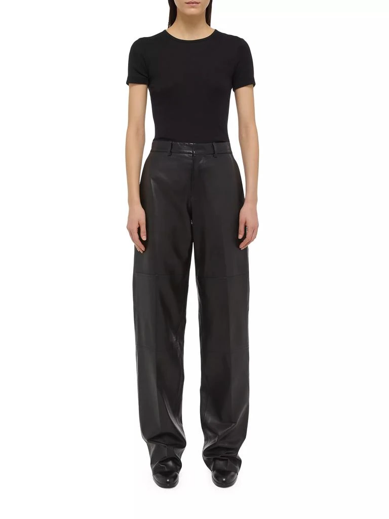 Helmut Lang Rib-Knit Pima Cotton-Blend T-Shirt 2