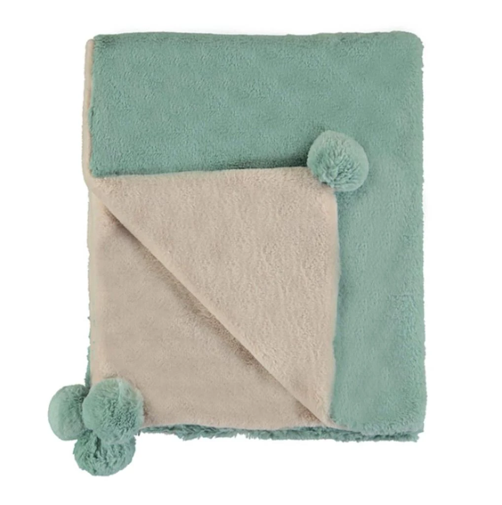 Mayoral Mayoral - Fur Blanket with Pom Poms