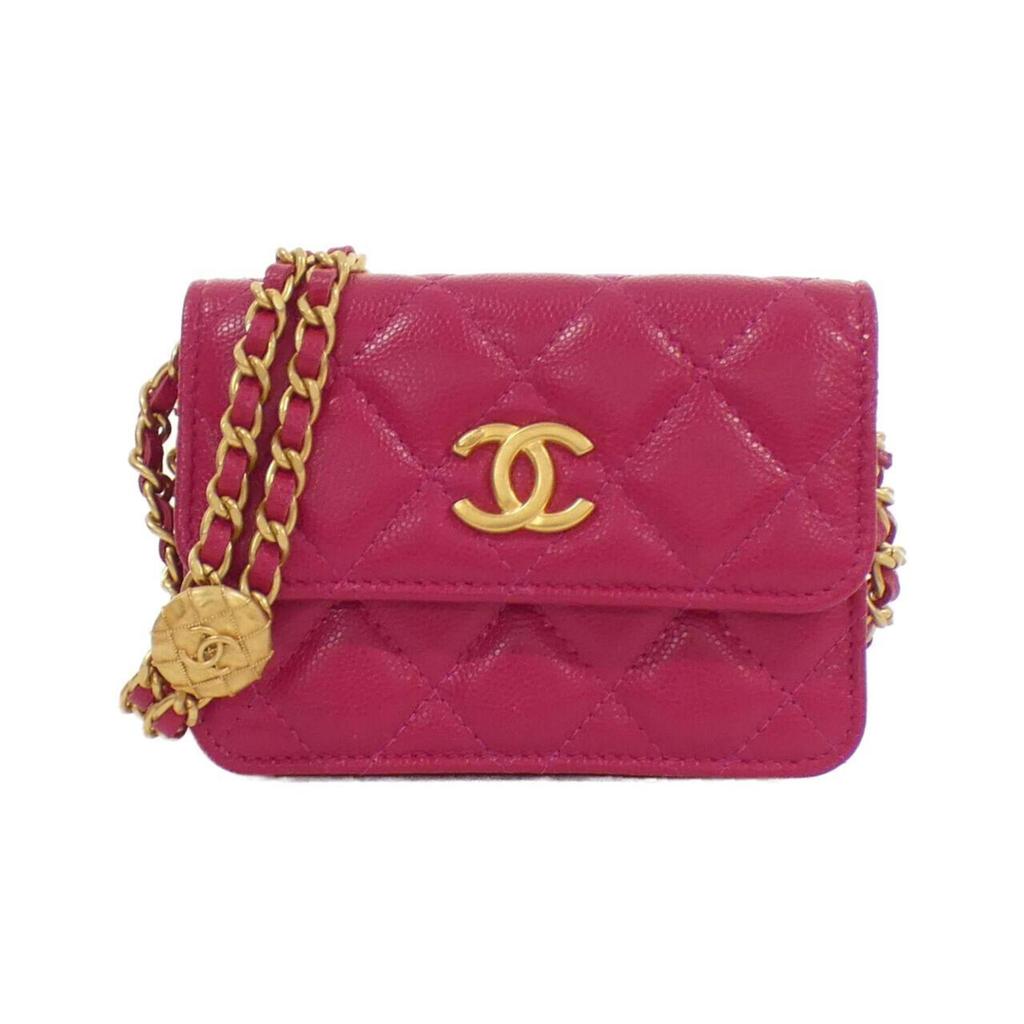 Chanel Grained Calfskin Clutch Bag Pouch (Pre-Owned)