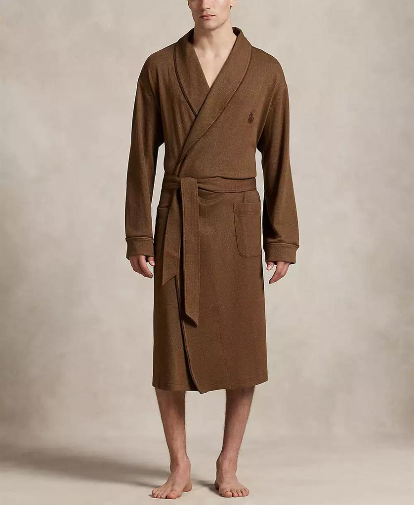 Ralph Lauren Men's Jacquard-Knit Herringbone Robe