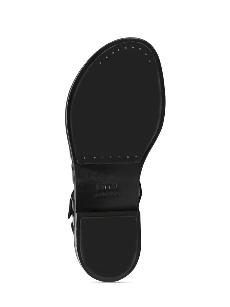 AMI Fisherman Brushed Leather Sandals 6