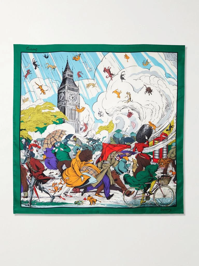 Burberry Printed Silk-twill Scarf