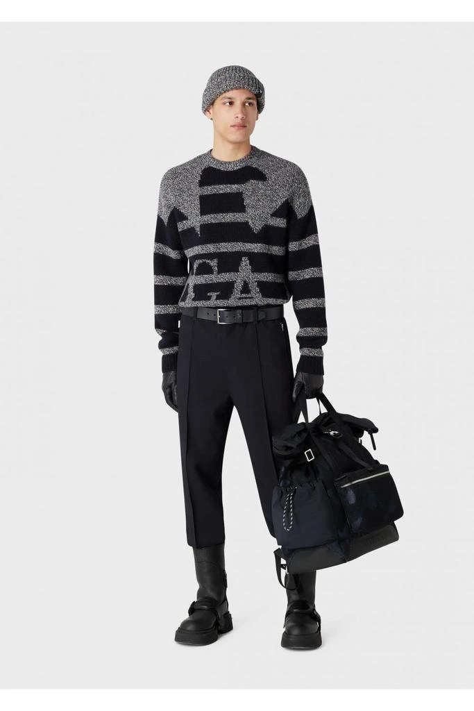 undefined WOVEN EAGLE LOGO SWEATER 3