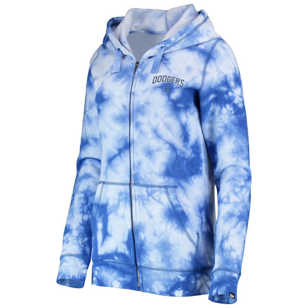 New Era New Era Dodgers Tie-Dye Full-Zip Hoodie - Women's