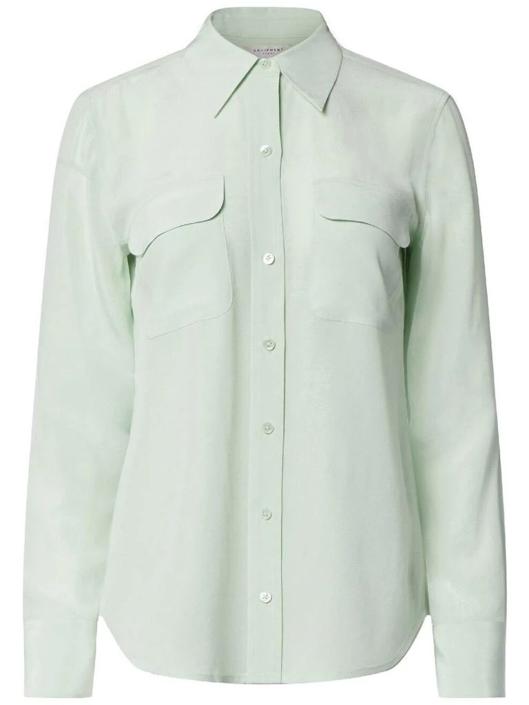 Equipment Equipment `Slim Signature` Long Sleeve Shirt 1