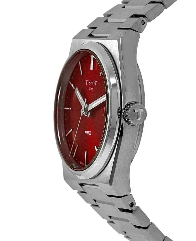 Tissot Tissot PRX Quartz Red Dial Stainless Steel Women's Watch T137.210.11.421.00 3