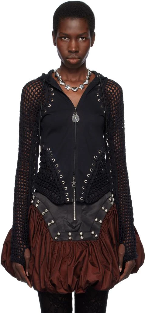 CHOPOVA LOWENA Black Tumble Hoodie 1
