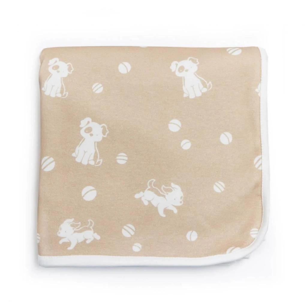 Bunnies By The Bay Baby Boys Skipit
s Organic Blanket In Tan/ivory 1