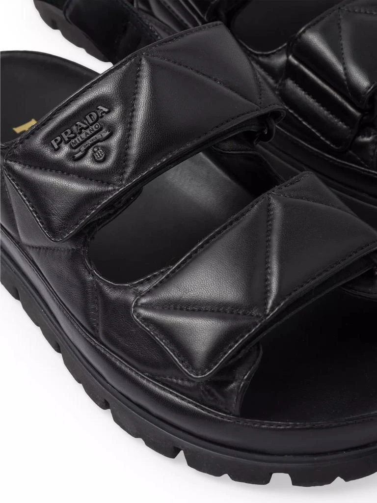 Prada Padded Nappa Leather Sandals 5