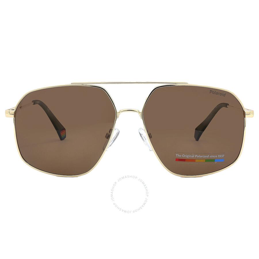 Polaroid Polarized Bronze Navigator Unisex Sunglasses PLD 6173/S 0J5G/SP 58