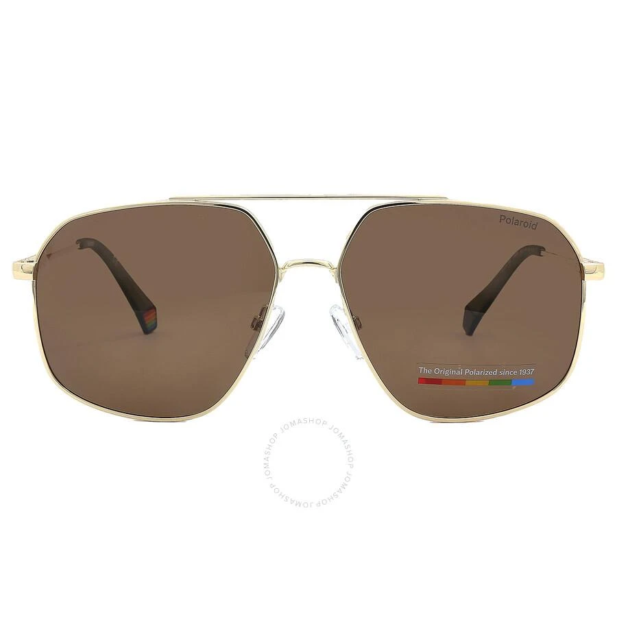 Polaroid Polarized Bronze Navigator Unisex Sunglasses PLD 6173/S 0J5G/SP 58 1