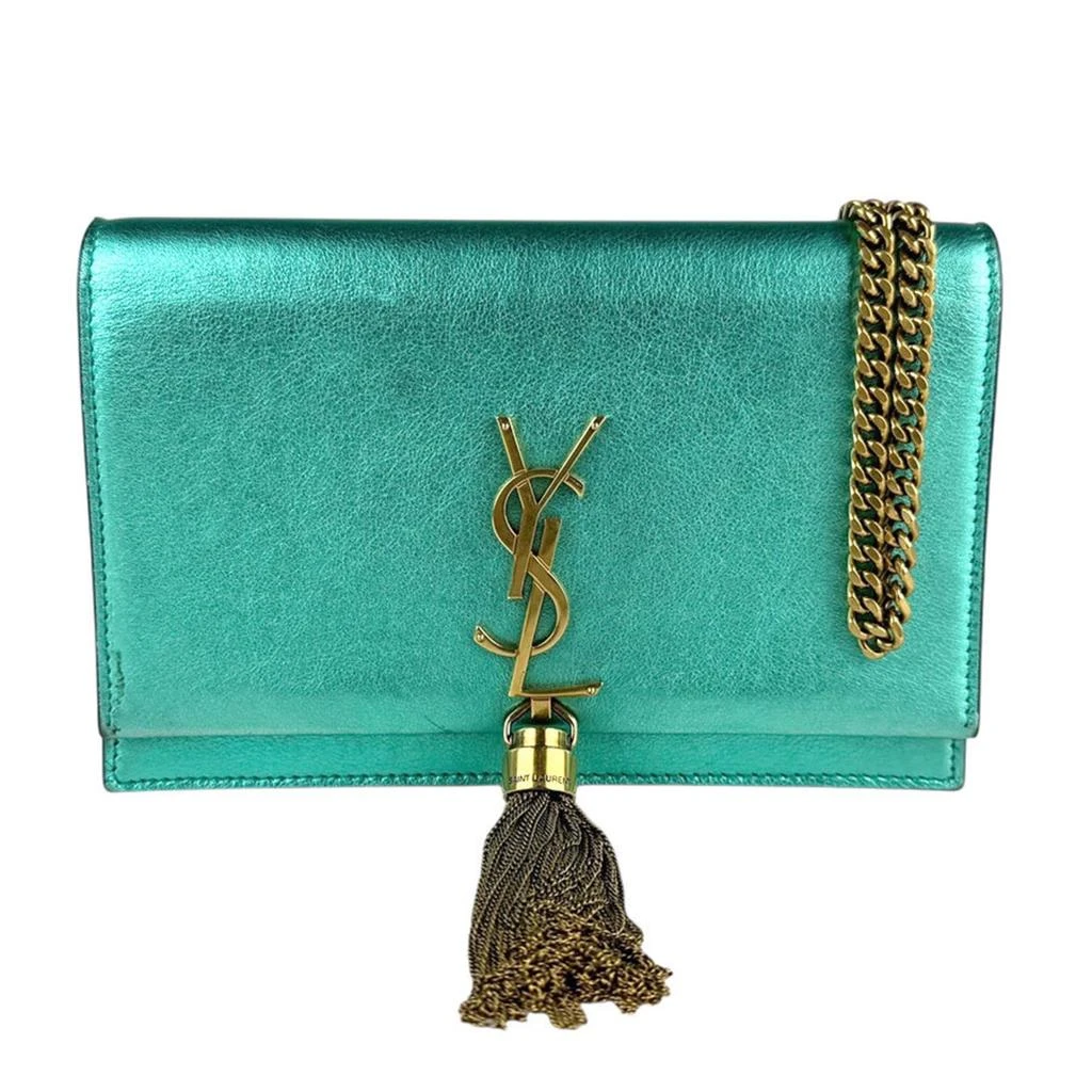 Yves Saint Laurent Leather Chain/Shoulder Wallet (Pre-Owned)