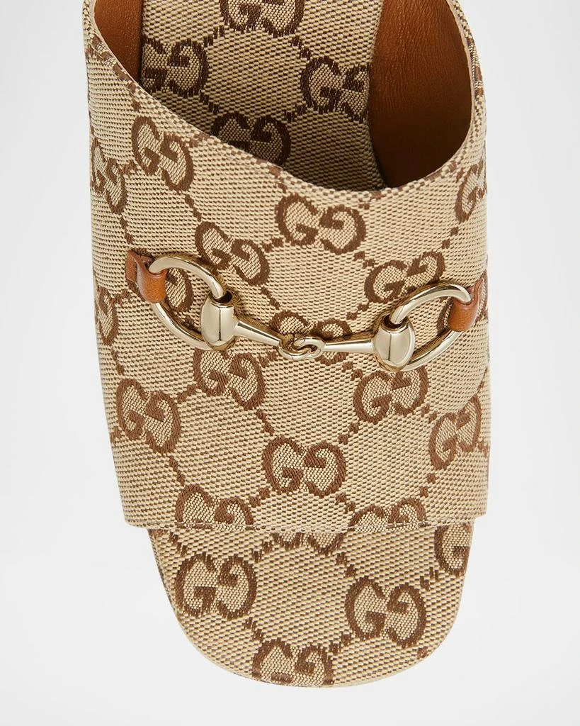 Gucci Carmen GG Canvas Platform Wedge Sandals 5