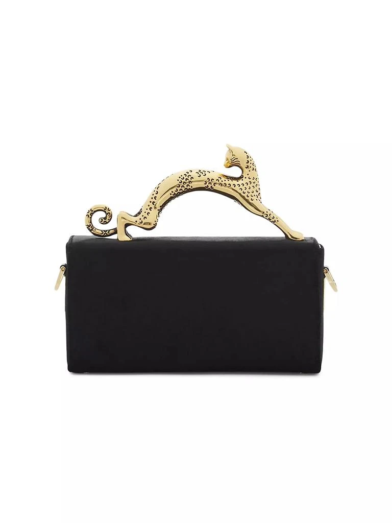 Lanvin Nano Pencil Cat Top Handle Bag in Velvet 3