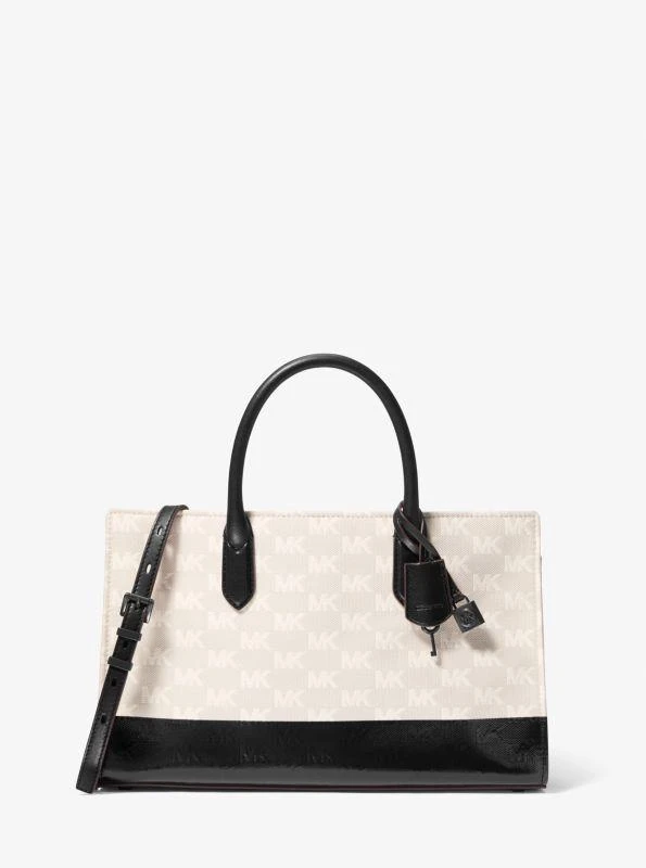 Michael Kors Scarlett Medium Logo Jacquard Satchel 1