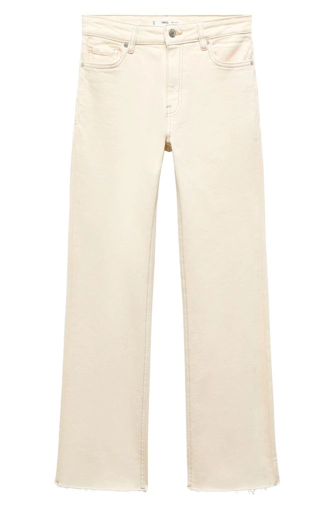 Mango Raw Hem Crop Flare Jeans 1