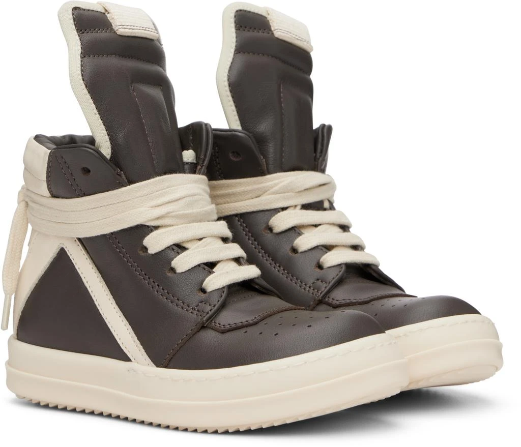 Rick Owens Kids Gray Geobaskets Sneakers 4