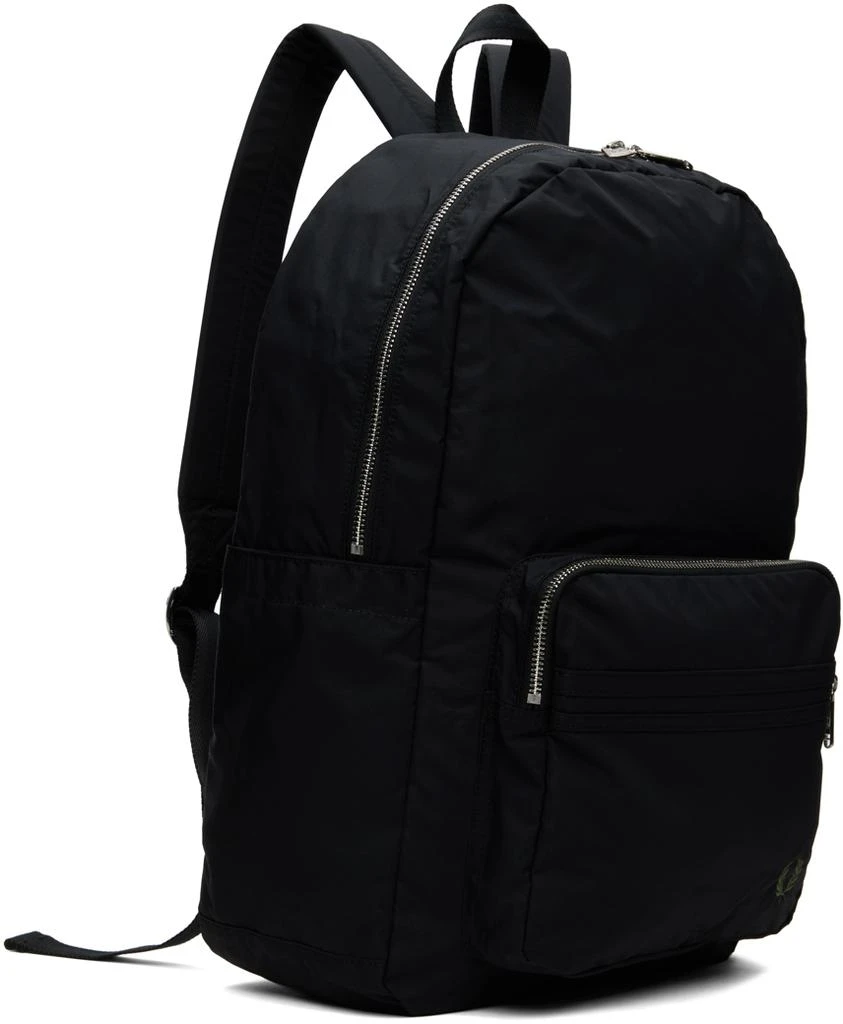 Fred Perry Black Nylon Twin Tipped Backpack 2