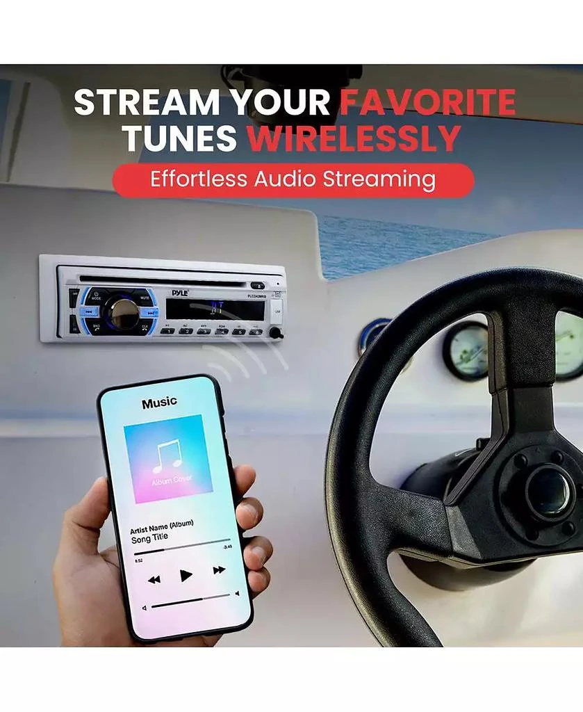 Pyle Marine Bluetooth CD/MP3 Radio Receiver 2