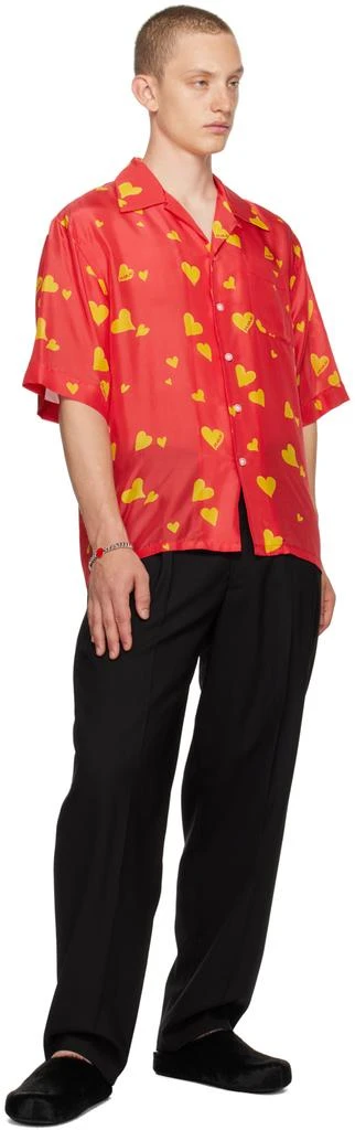 Marni Red 'Bunch Of Hearts' Shirt 4