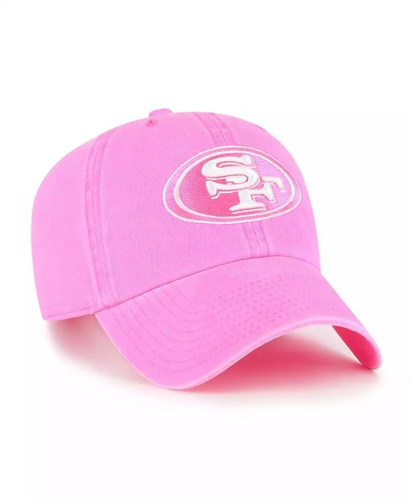 47 Brand Women's Pink San Francisco 49ers Bright Side Clean Up Adjustable Hat 3