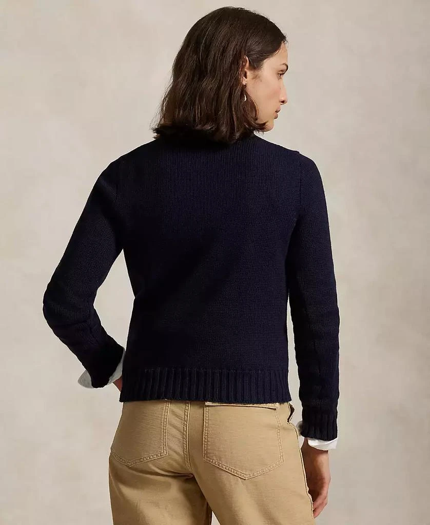Ralph Lauren Women's Flag Cotton Crewneck Sweater 4