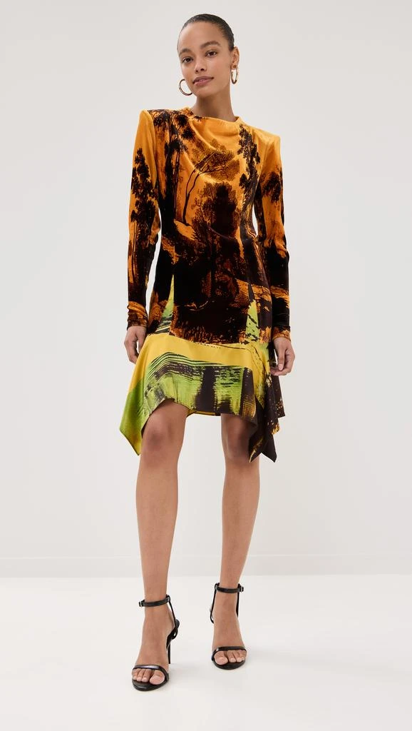 Monse Velvet Mock Neck Dress 1