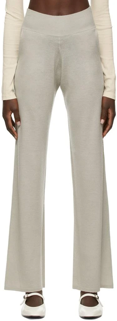 Frenckenberger Grey Wide Leg Lounge Pants 1