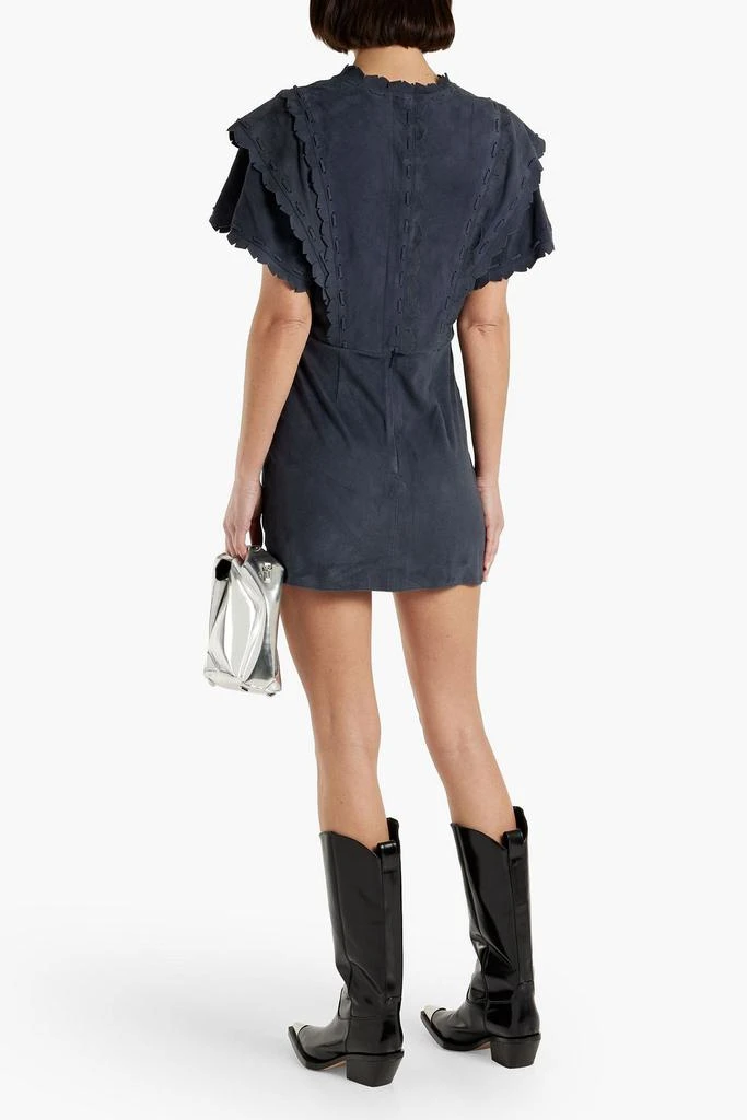 Isabel Marant Aleati scalloped suede mini dress 3