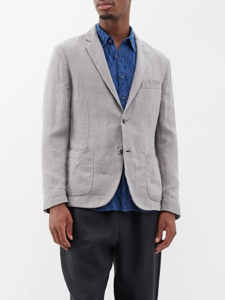 120% Lino Patch-pocket linen suit jacket 1