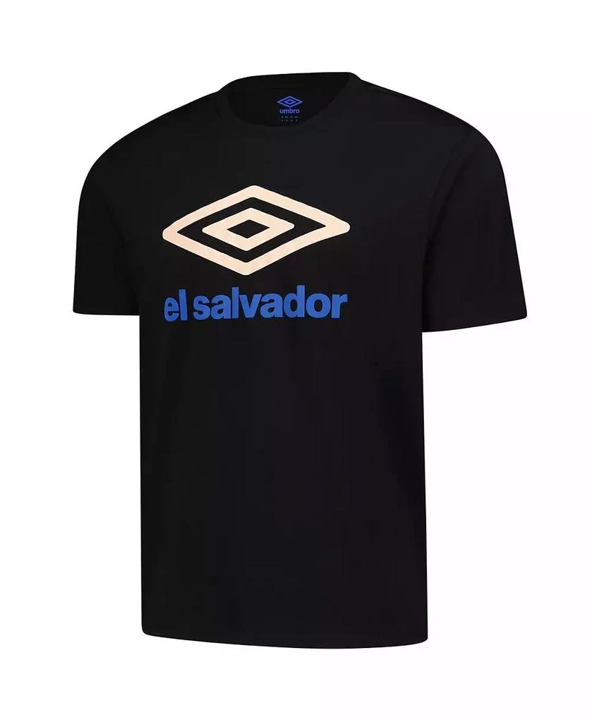 Umbro Men's Black El Salvador National Team Graphic T-Shirt 2